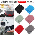 Premium Silicone Honeycomb Heat Resistant Mats – Black 4 Pack