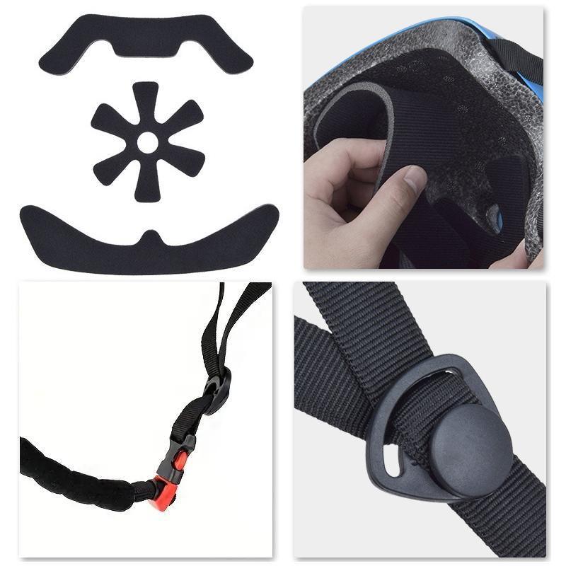 Black Adjustable Bike and Skate Helmet - Lightweight Design - Size L