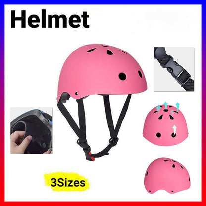 Pink Adjustable Bike and Skate Helmet for Youth - Size L