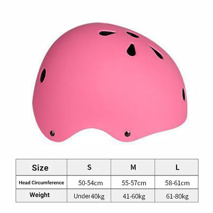 Pink Adjustable Bike and Skate Helmet for Youth - Size L