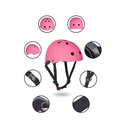 Pink Adjustable Bike and Skate Helmet for Youth - Size L