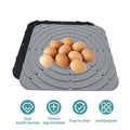 Premium Washable Silicone Chicken Nesting Box Bedding Mats - Black 2pcs