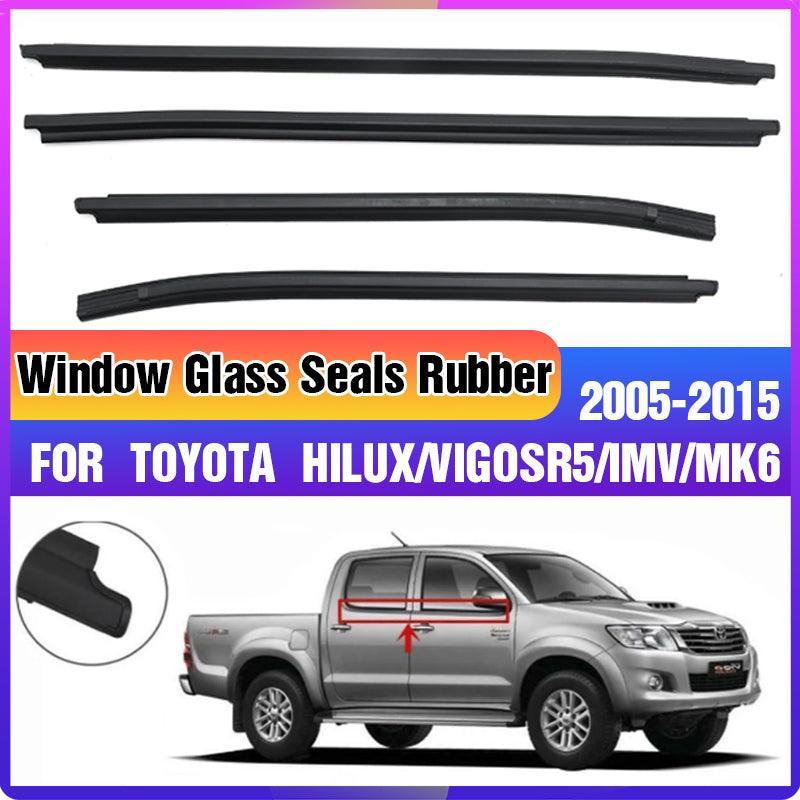 Toyota Hilux Rubber Weather Strip Seals 4-Piece Set for 2005-2015 Double Cab - SuperSaverAU - view 1