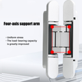 Hidden Invisible Door Hinge Concealed 3D Hinge Heavy Duty for Doors and Cabinets - Black - SuperSaverAU - view 3