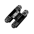 Hidden Invisible Door Hinge Concealed 3D Hinge Heavy Duty for Doors and Cabinets - Black - SuperSaverAU - view 4