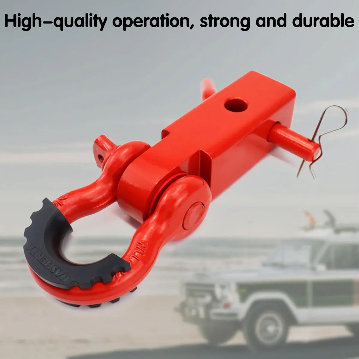 Premium Red Off Road Tow Hook Hitch Receiver Shackle