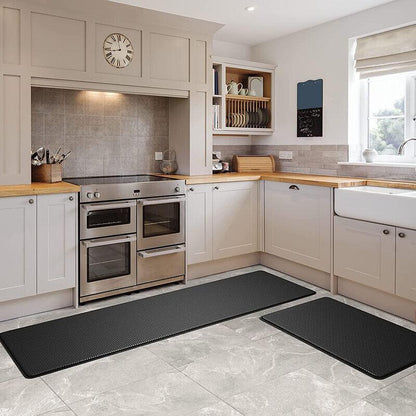 Eco-Friendly Non-Slip Kitchen Mat 44x150cm Waterproof Easy Clean - Grey