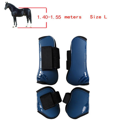 4pcs Show Jumping Horse Gaiters for Joint Protection - Brown, Large