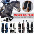 Premium Horse Leg Gaiters 4pcs for Joint Protection - Navy