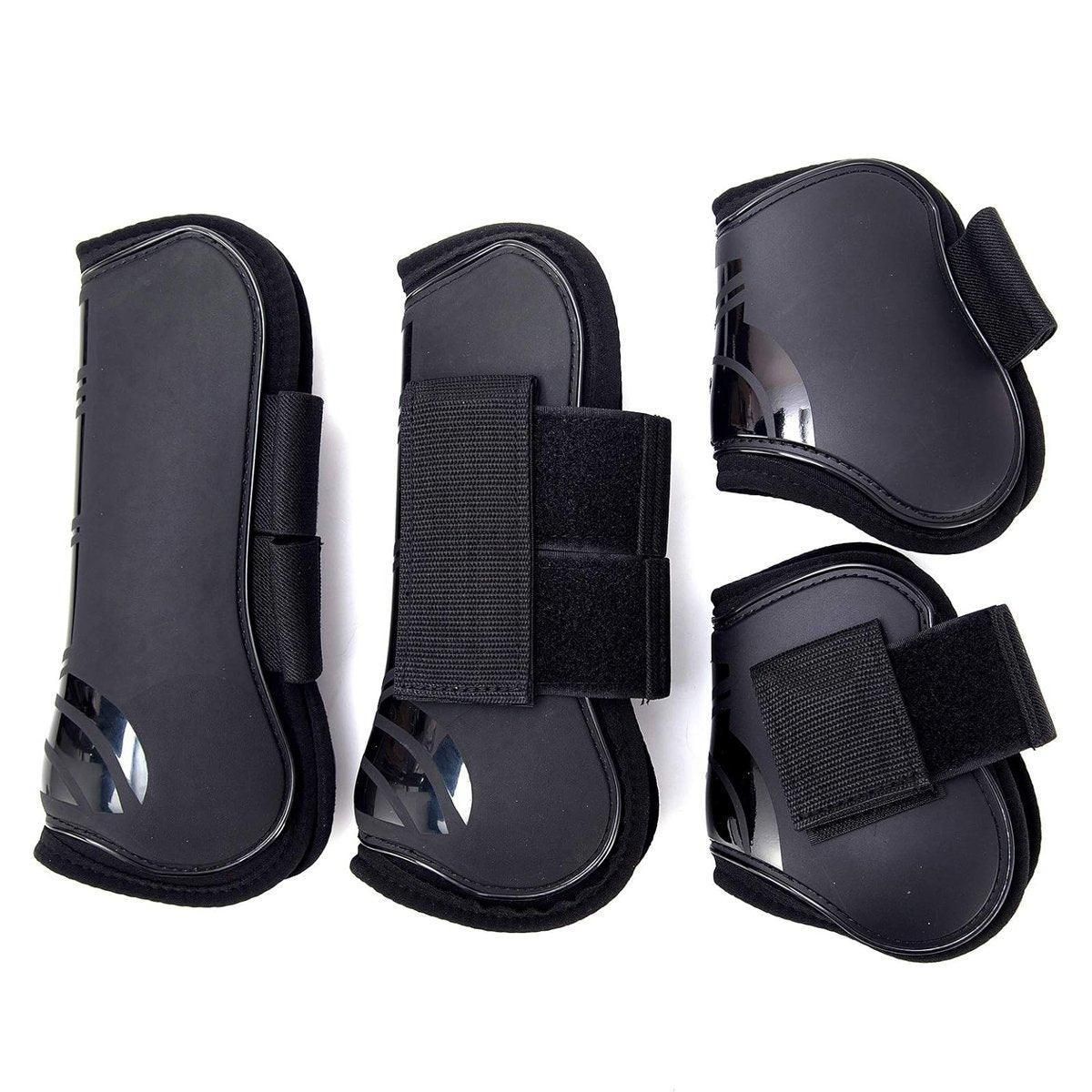 Premium Horse Leg Gaiters 4pcs for Joint Protection - White