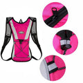 Premium 2L Hydration Pack Backpack Black with Water Bladder for Hiking Cycling