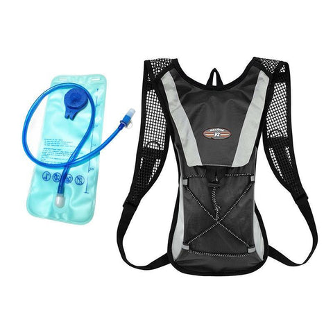 Premium 2L Hydration Pack Backpack Black with Water Bladder for Hiking Cycling