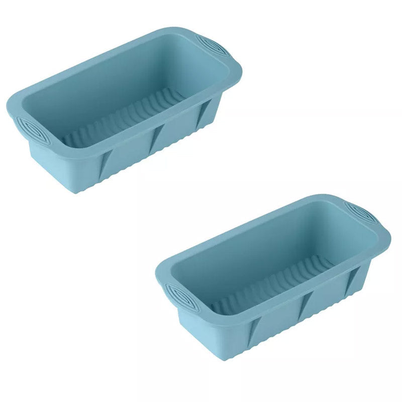 Premium Silicone Rectangle Ice Block Moulds – Blue 2 Pack