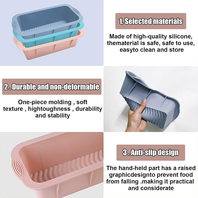 Premium Silicone Rectangle Ice Block Moulds – Grey 2 Pack