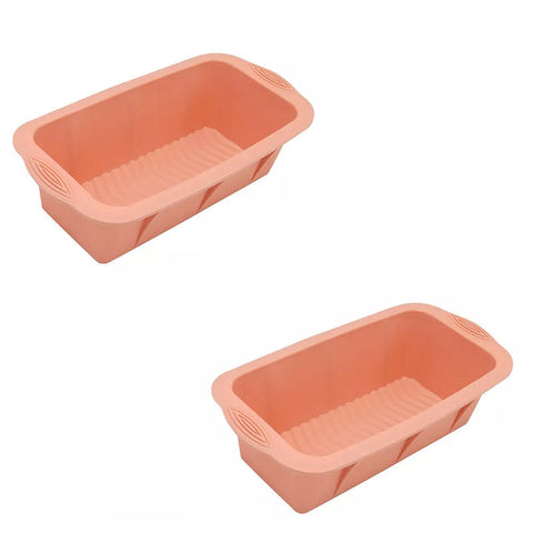 Premium Silicone Rectangle Ice Block Moulds – Orange 2 Pack