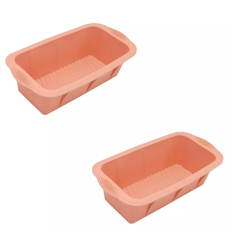 Premium Silicone Rectangle Ice Block Moulds – Orange 2 Pack