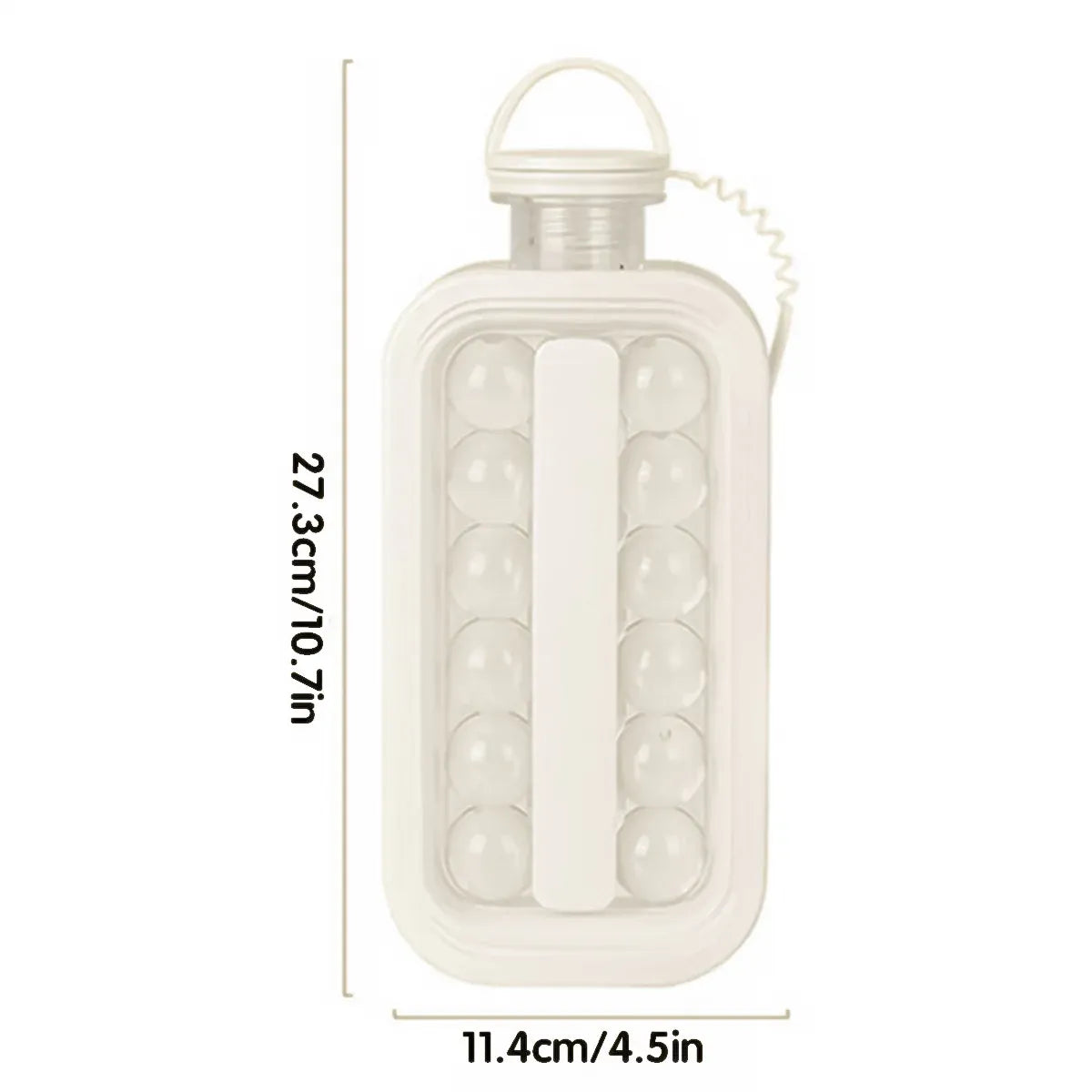 Premium Portable Ice Ball Bottle & Ice Cube Tray