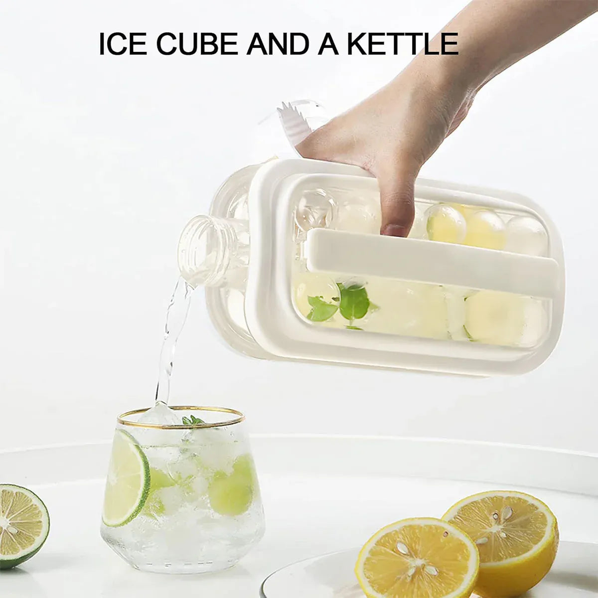 Premium Portable Ice Ball Bottle & Ice Cube Tray