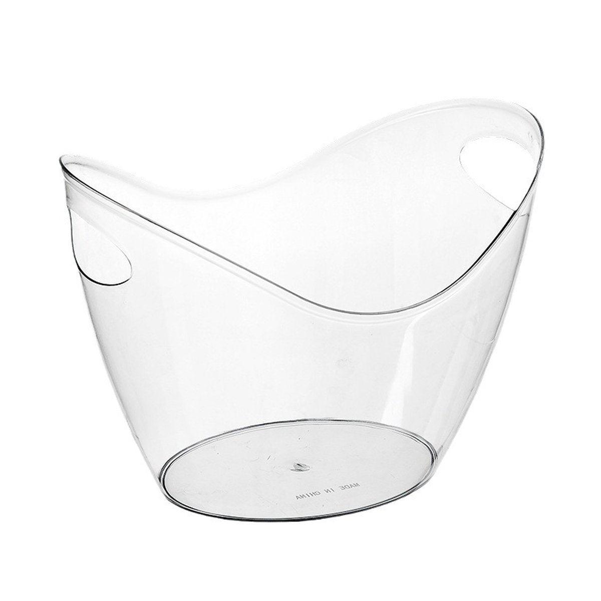 2PCS 3.5L Transparent Ice Buckets for Wine and Beer - Picnic Essential