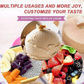 Premium Colourful Ice Cream Bowls with Spoons – 7 Piece Set