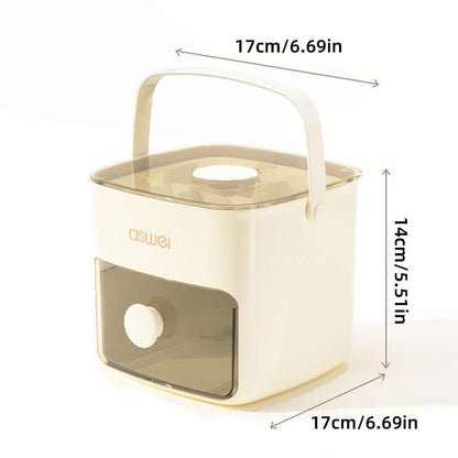 Portable Ice Compartment Cube Mold Plastic Ice Making Box and Ice Cube Holder