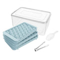 Premium 3-Layer Ice Cube Maker Set – with Scoop & Tongs