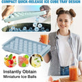 Premium 3-Layer Ice Cube Maker Set – with Scoop & Tongs