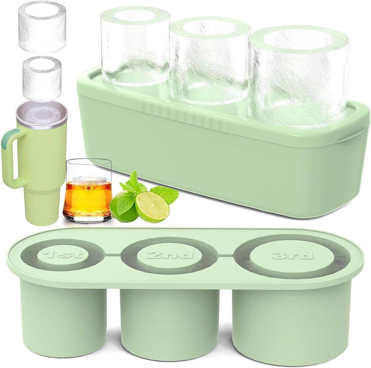 Premium Silicone Ice Cube Tray with Lid – Coffee for Tumblers