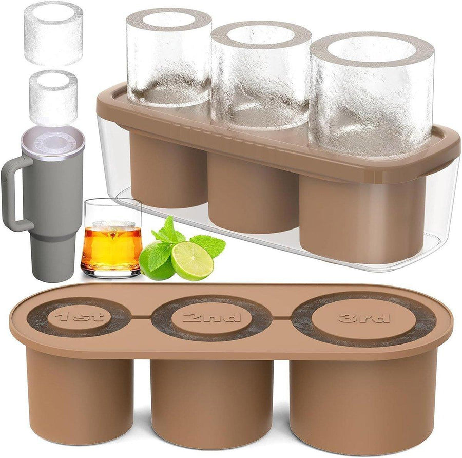 Premium Silicone Ice Cube Tray with Lid – Coffee for Tumblers