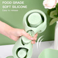 Premium Silicone Ice Cube Tray with Lid – Green for Tumblers