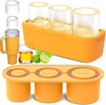 Premium Silicone Ice Cube Tray with Lid – Yellow for Tumblers