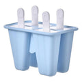 Premium Silicone Ice Cream Mould – Blue 6 Grid