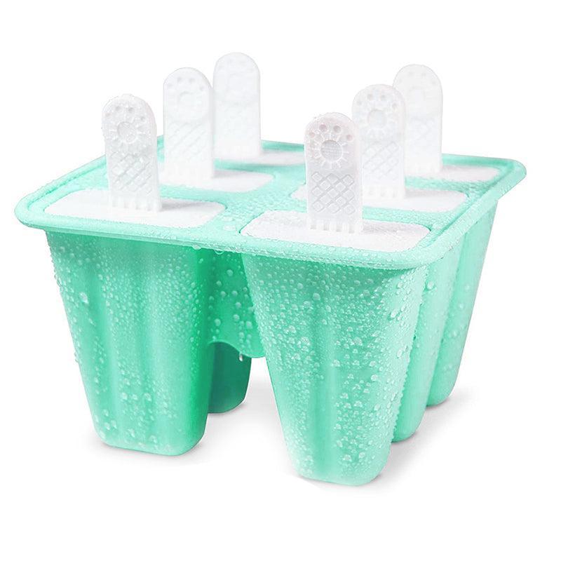 Premium Silicone Ice Cream Mould – Green 6 Grid