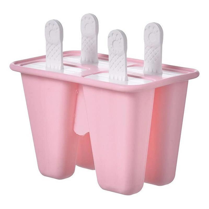 Premium Silicone Ice Cream Mould – Pink 6 Grid