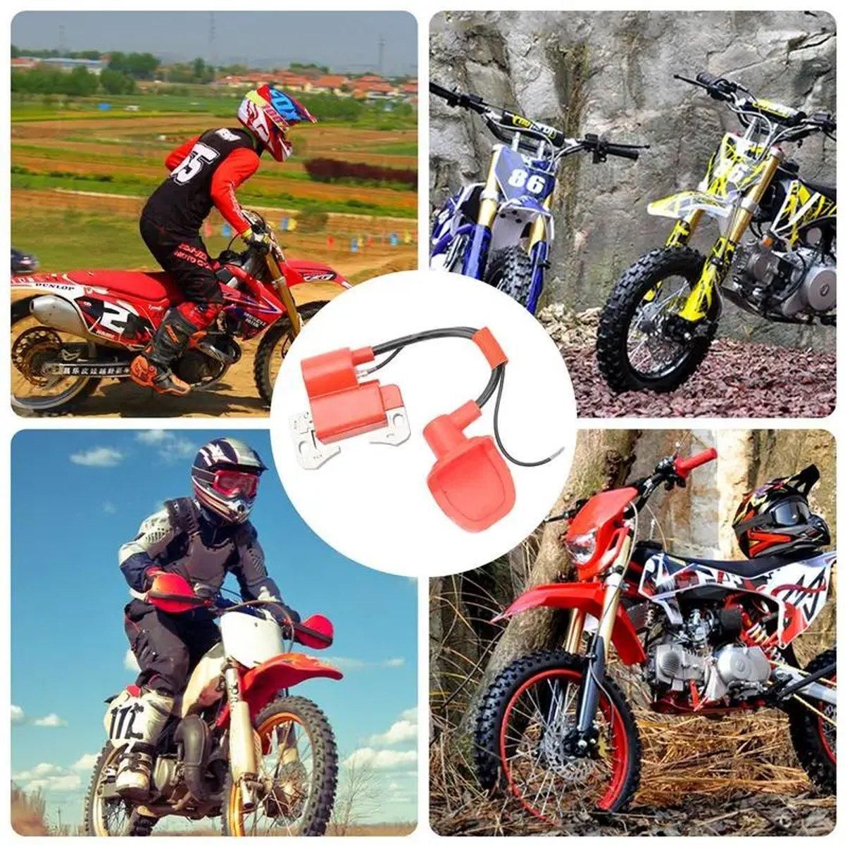 Premium Red Ignition Coil Pack for 47cc 49cc Dirt Bike ATV