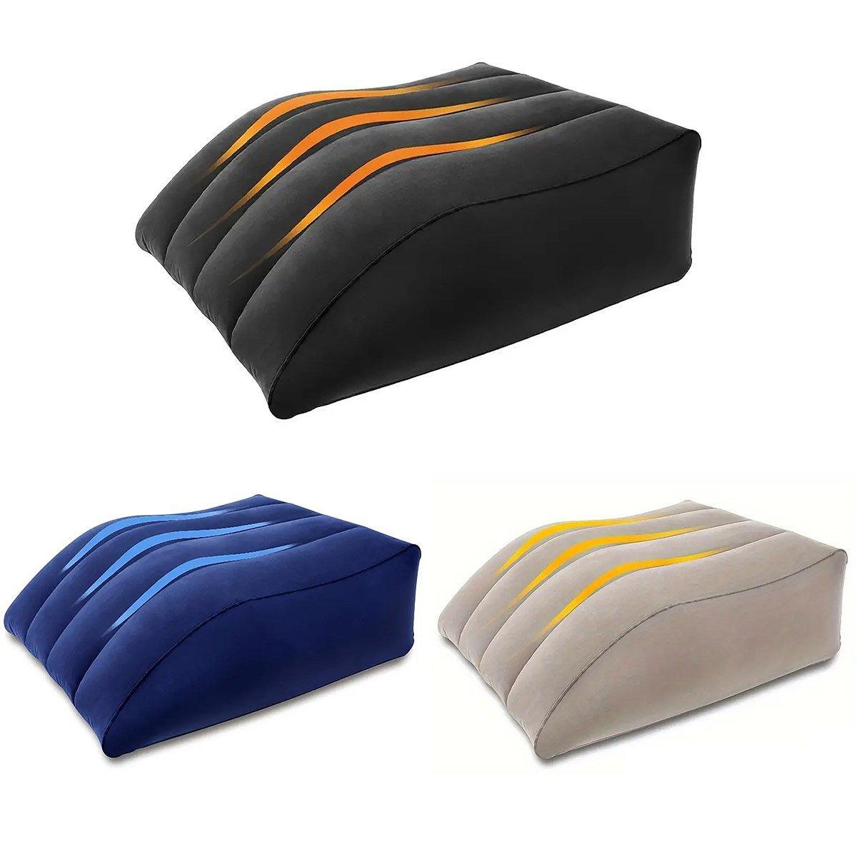 Premium Inflatable PVC Leg Pillow Wedge – Blue