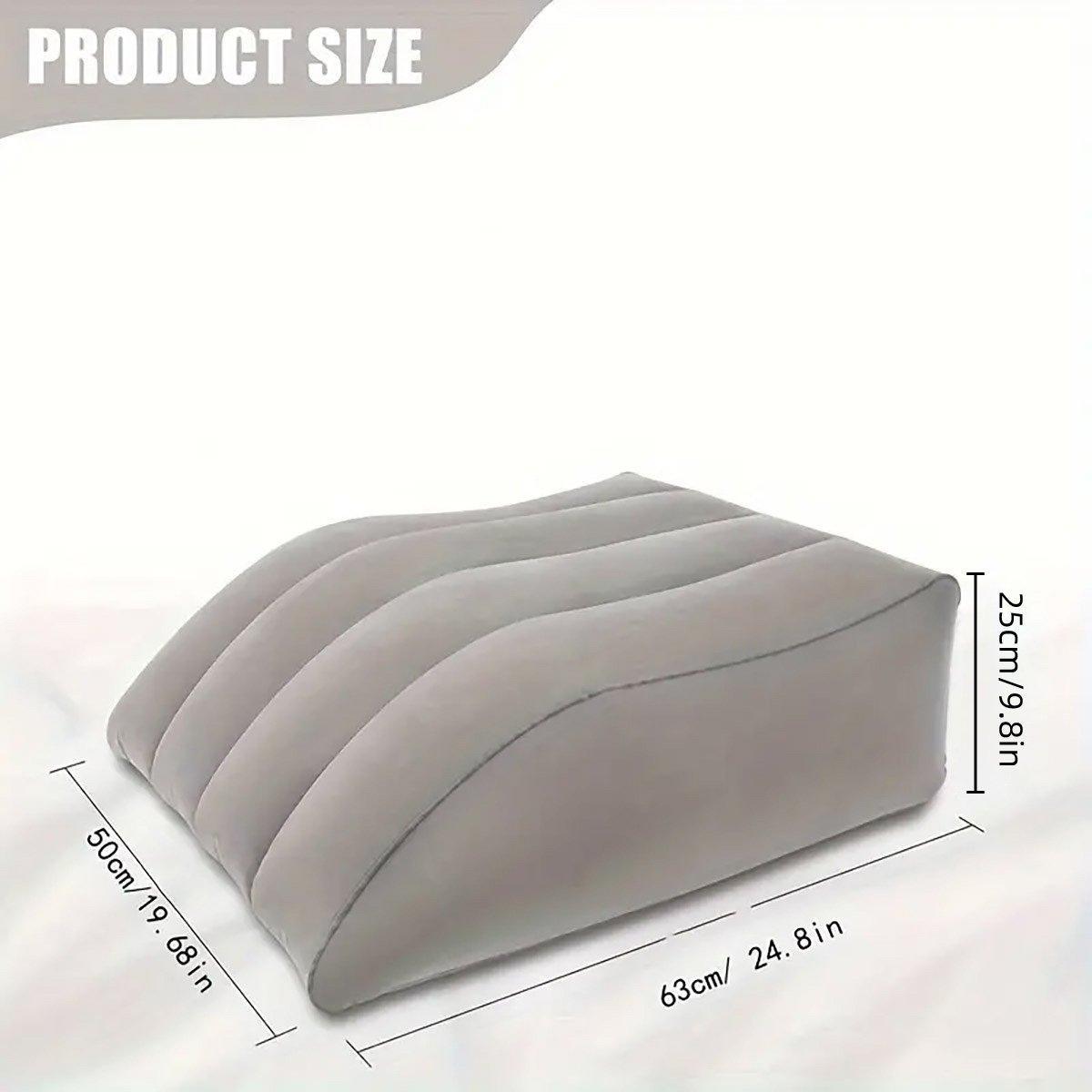Premium Inflatable PVC Leg Pillow Wedge – Blue