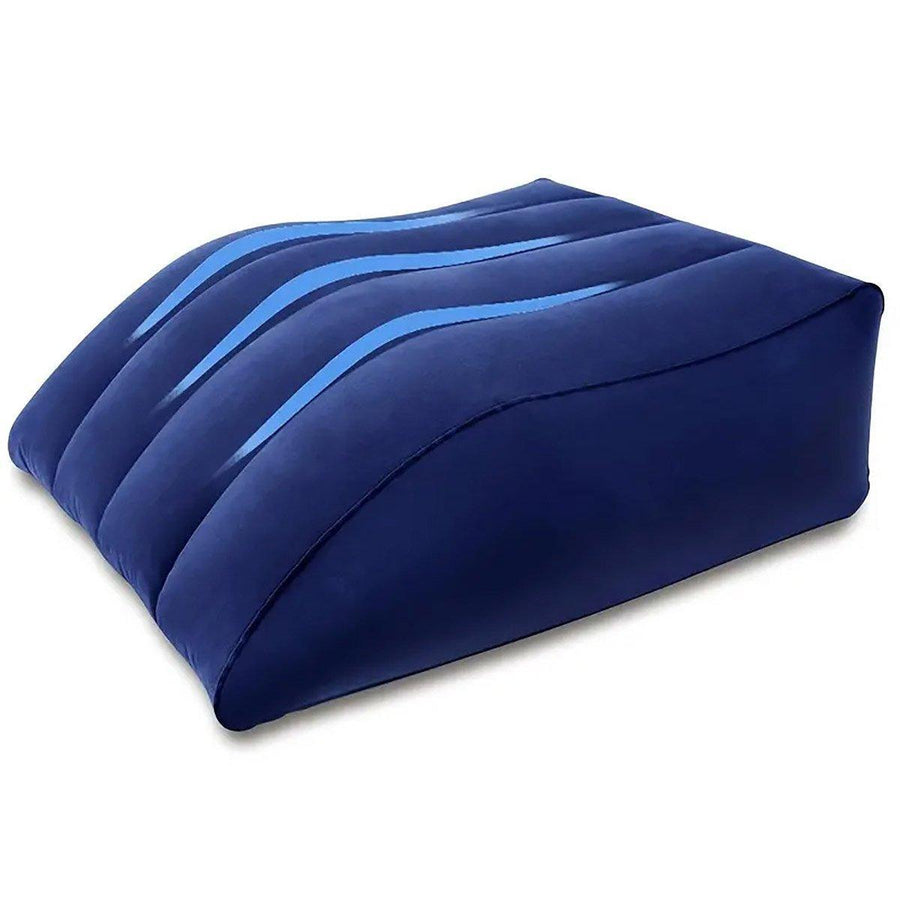 Premium Inflatable PVC Leg Pillow Wedge – Blue