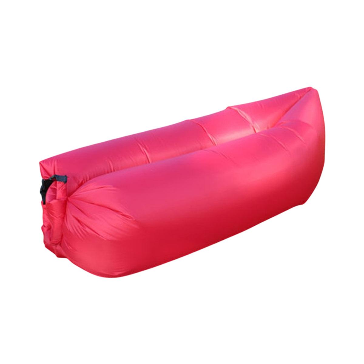 Fast Inflatable Lazy Lounge Air Sofa Bed Camping Beach Hangout Sleeping Bag - Yellow - SuperSaverAU - view 6