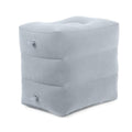 Premium Grey Inflatable Travel Foot Rest Air Pillow for Plane Car Office and Home