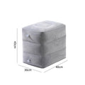 Premium Grey Inflatable Travel Foot Rest Air Pillow for Plane Car Office and Home
