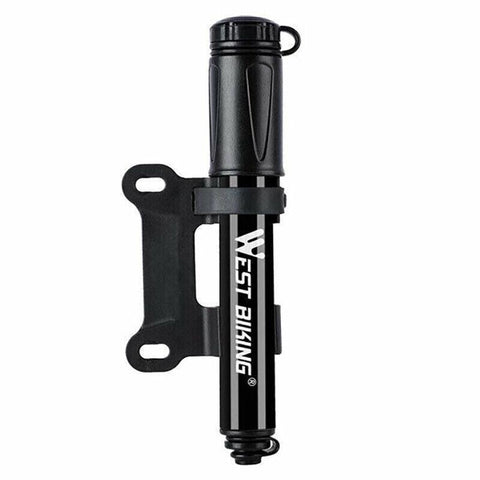 Premium Aluminium Mini Bicycle Air Pump with Presta & Schrader Valve 100PSI - Black