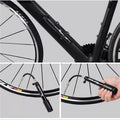 Premium Aluminium Mini Bicycle Air Pump with Presta & Schrader Valve 100PSI - Black