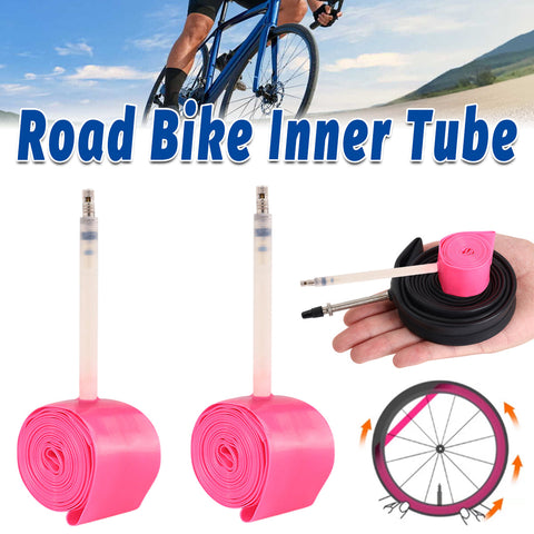Premium 700C TPU Bike Inner Tube with 45mm French Valve - Pink
