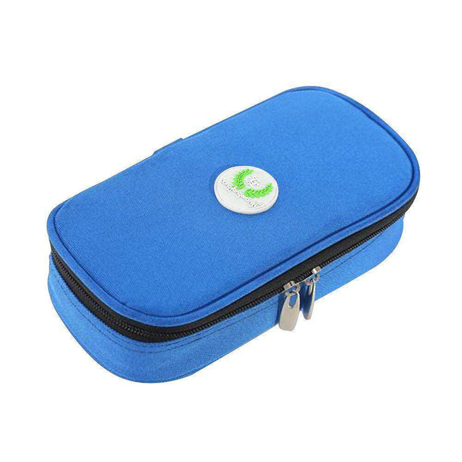 Premium Blue Insulated Insulin Pen Cooler Travel Pouch with Organiser Pockets