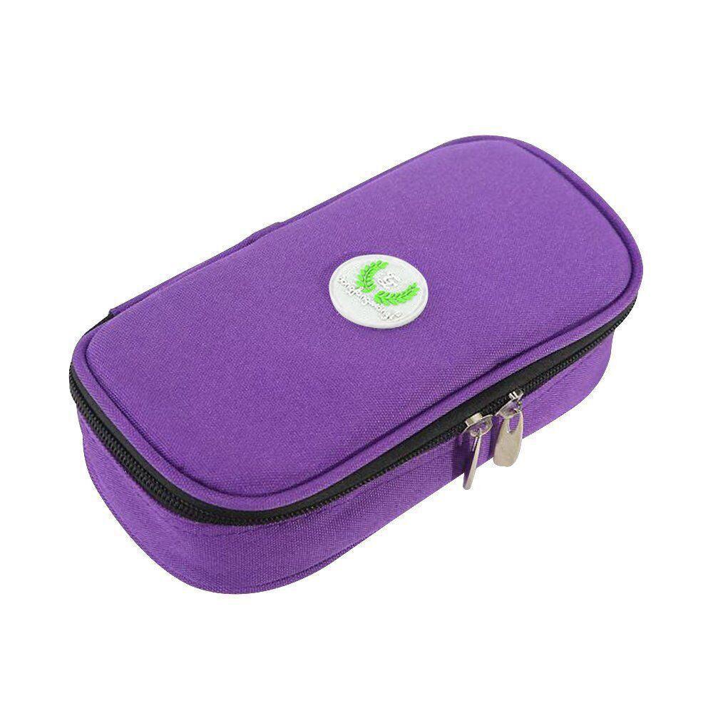 Premium Blue Insulated Insulin Pen Cooler Travel Pouch with Organiser Pockets