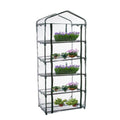 5-Tier PVC Garden Greenhouse Cover - UV Protection, Zippered Front, 187 cm - SuperSaverAU - view 1