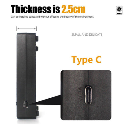 Advanced Reptile Fan with Automatic Temperature Control, 11.3 x 8.5 x 2.5 cm