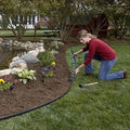Premium L Shaped Garden Edging Strip – Green 10m with Ground Nails