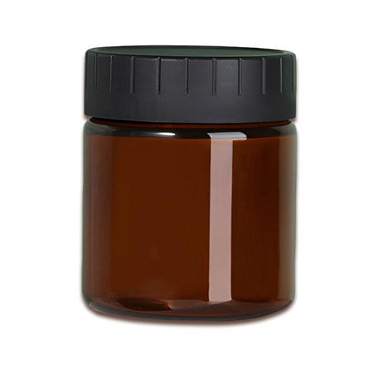 10pcs Brown PET Plastic Frosted Wide Mouth Bottles - 120ml